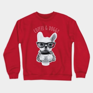 Coffee and Doggy Crewneck Sweatshirt